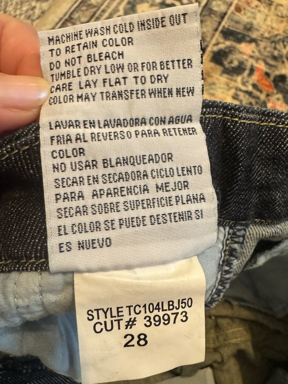 NWT Deadstock Y2K See Thru Soul Low Rise Distressed Cropped Jeans Size 28 - Picture 9 of 9